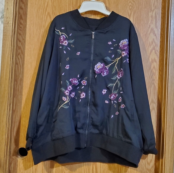 DG2 Diane Gilman floral embroidered jacket - Picture 3 of 11